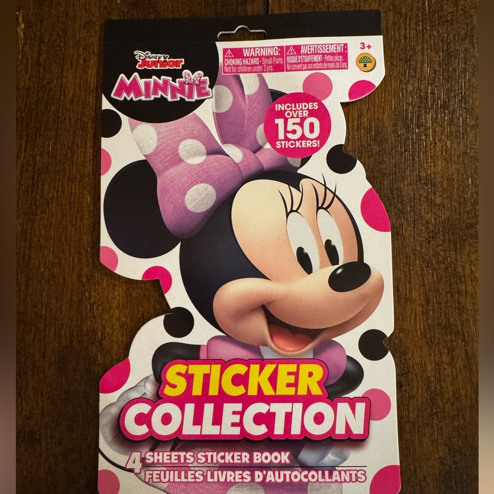 Children's Minnie Mouse Sticker Booklets- 4 Sheets
